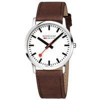 Analogue Watch - Mondaine Simply Elegant Men's Brown Watch A638.30350.12SBG