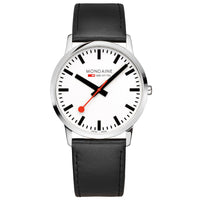 Analogue Watch - Mondaine Simply Elegant Unisex White Watch A638.30350.11SBO