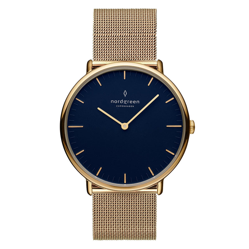 Analogue Watch - Nordgreen Native Gold Mesh 36mm Gold Case Watch