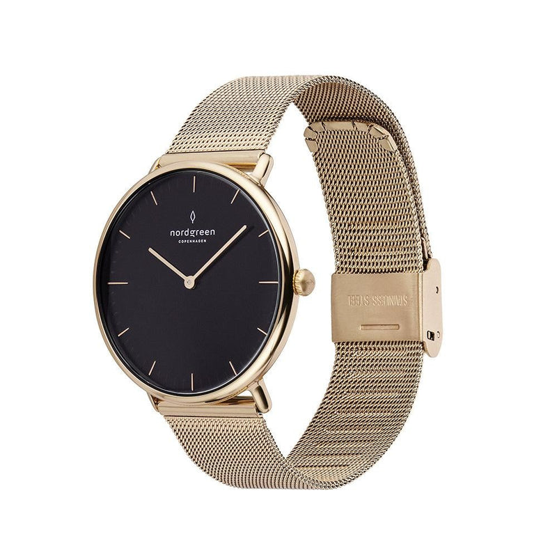 Analogue Watch - Nordgreen Native Gold Mesh 40mm Gold Case Watch