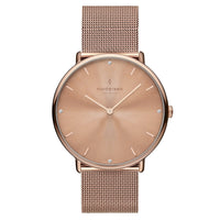 Analogue Watch - Nordgreen Native Rose Gold Mesh 28mm Rose Gold Case Watch