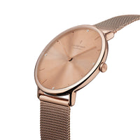 Analogue Watch - Nordgreen Native Rose Gold Mesh 28mm Rose Gold Case Watch