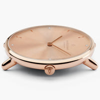 Analogue Watch - Nordgreen Native Rose Gold Mesh 28mm Rose Gold Case Watch