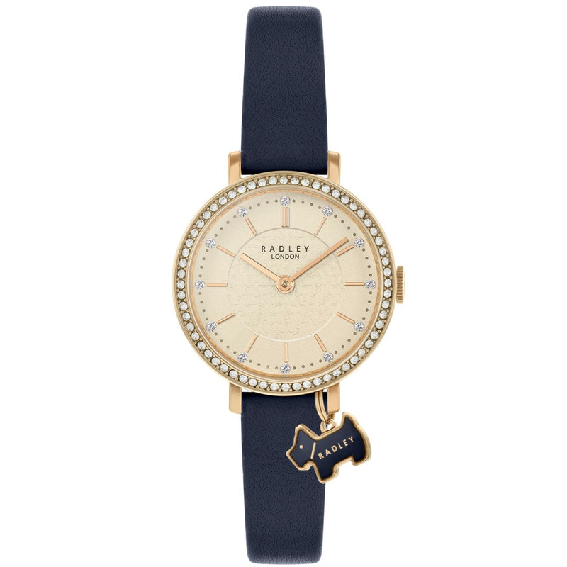 Analogue Watch - Radley Etched Ladies Blue Watch RY21294