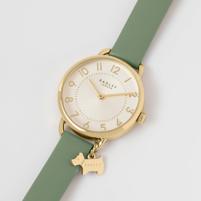 Analogue Watch - Radley Fashion Ladies Green Watch RY21466