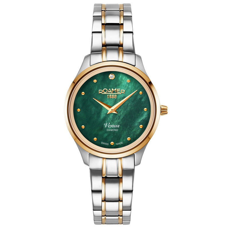 Analogue Watch - Roamer 601857 47 59 20 Venus Green MOP Ladies Watch