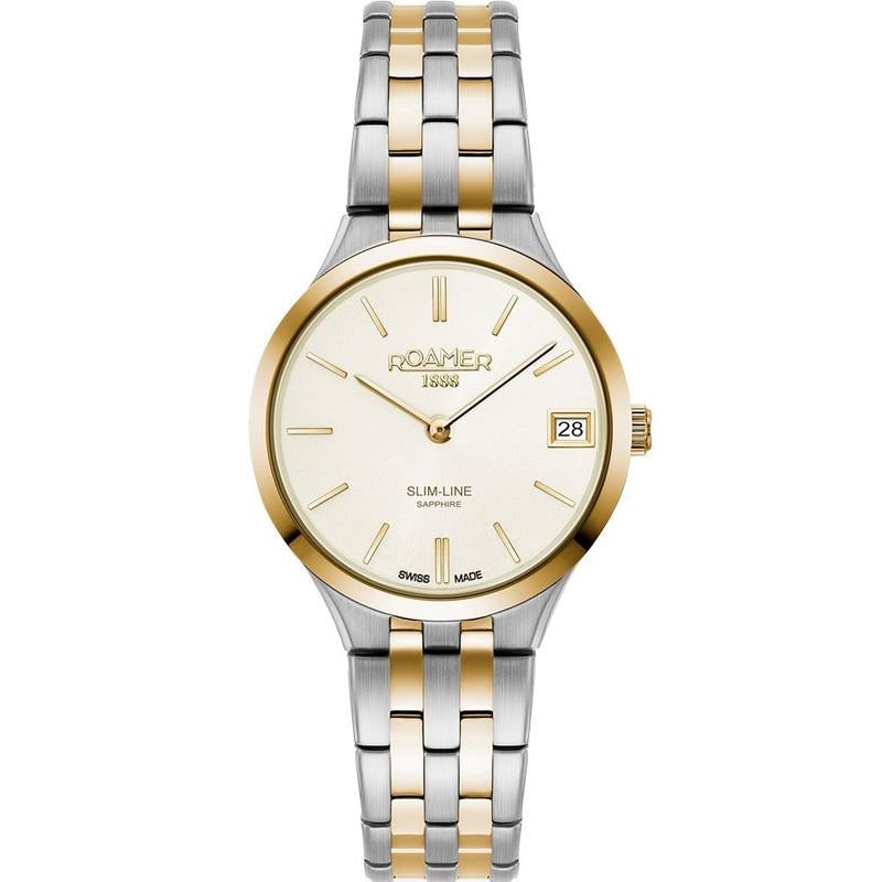 Analogue Watch - Roamer Ladies Two Tone Slim-Line Classic Watch 512857 47 15 20