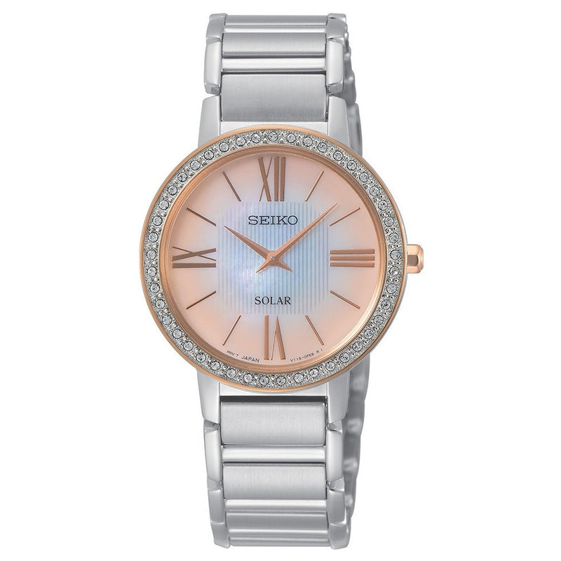 Analogue Watch - Seiko Ladies Orange Solar Watch SUP432P1