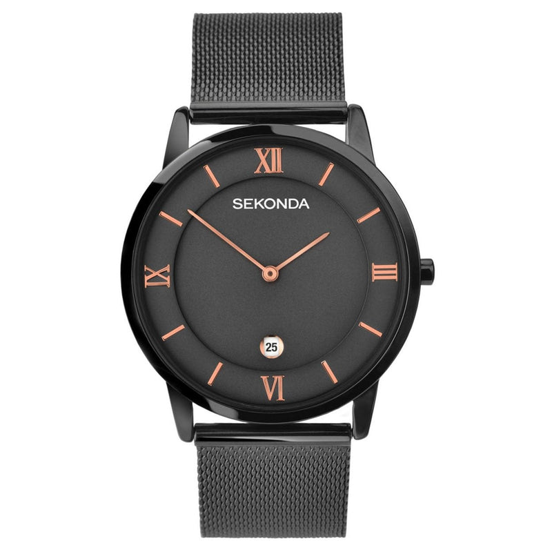 Analogue Watch - Sekonda 1187 Men's Gunmetal Mesh Watch