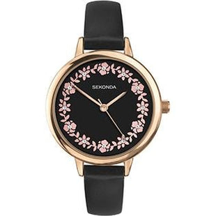 Analogue Watch - Sekonda 2818 Ladies Black Watch