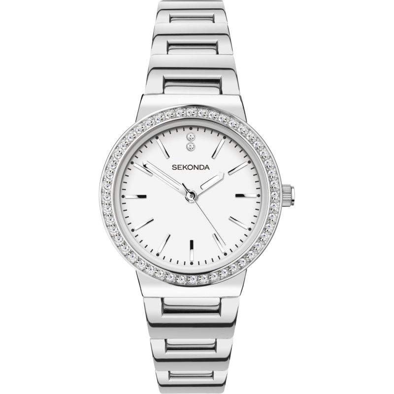 Analogue Watch - Sekonda 40077 Ladies White Watch