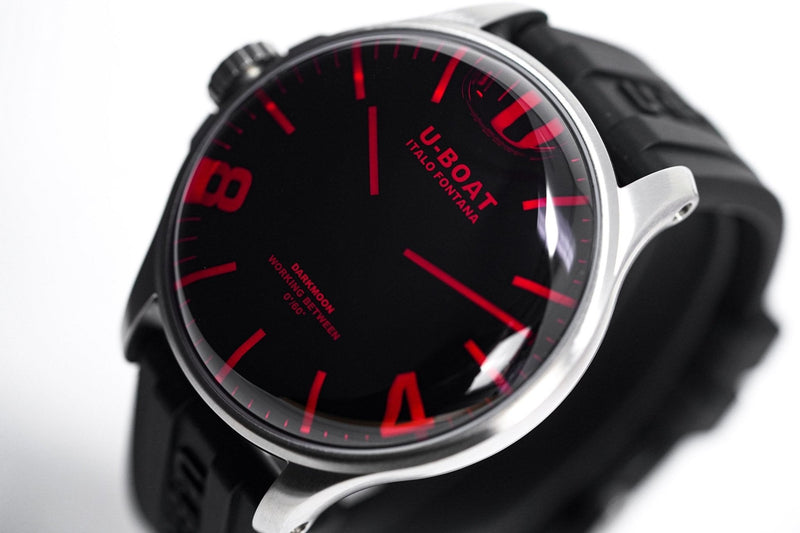 Analogue Watch - U-Boat 8465/B Men's Darkmoon Red Watch