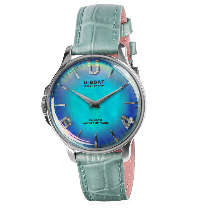 Analogue Watch - U-Boat 8474 Ladies Turquoise Rainbow Watch