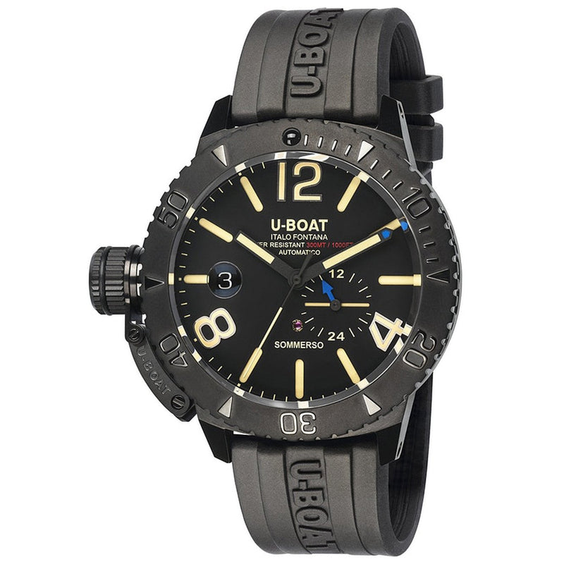 Analogue Watch - U-Boat 9015 Men's Black Sommerso Watch