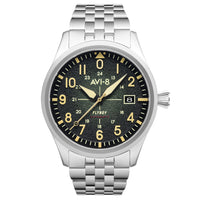 Automatic Watch - AVI-8 Men's Green Flyboy Watch AV-4075-33