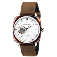 Automatic Watch - Briston Brown Clubmaster Iconic Automatic Watch 18740.SA.TI.2.LVBR