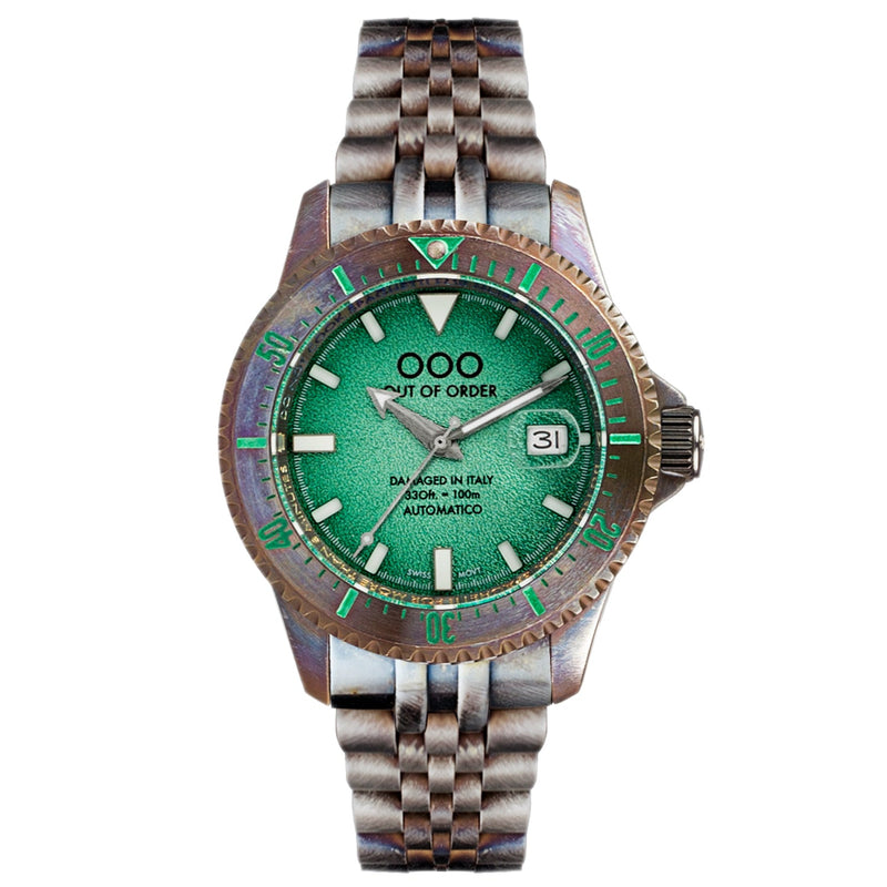 Automatic Watch - Out Of Order Men's Green Swiss Automatico Watch OOO.001-20.VE