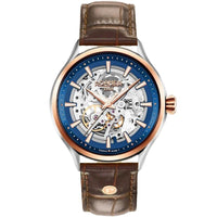 Automatic Watch - Roamer Men's Brown Competence Skeleton III Mechanical Watch 101663 49 45 05N