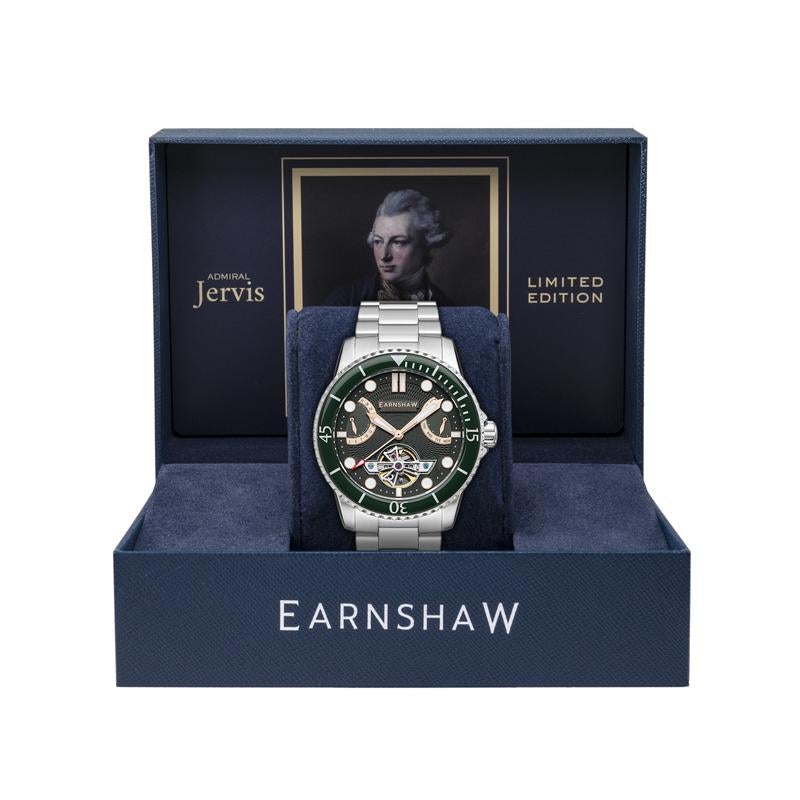 Automatic Watch - Thomas Earnshaw Men's Sage Green Jervis Watch ES-8134-33