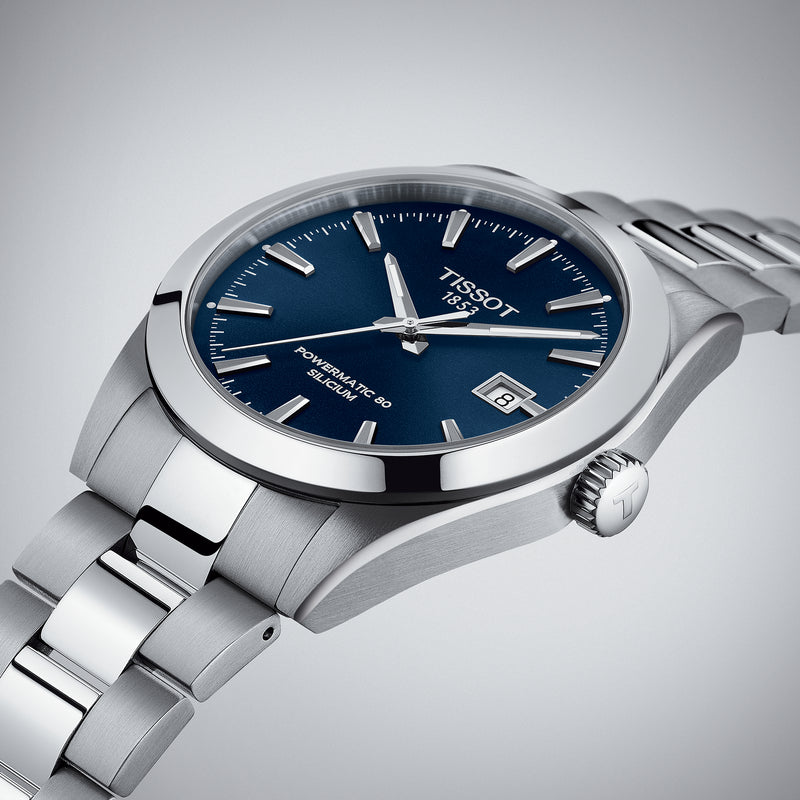 Tissot powermatic 80 silicium blue online dial