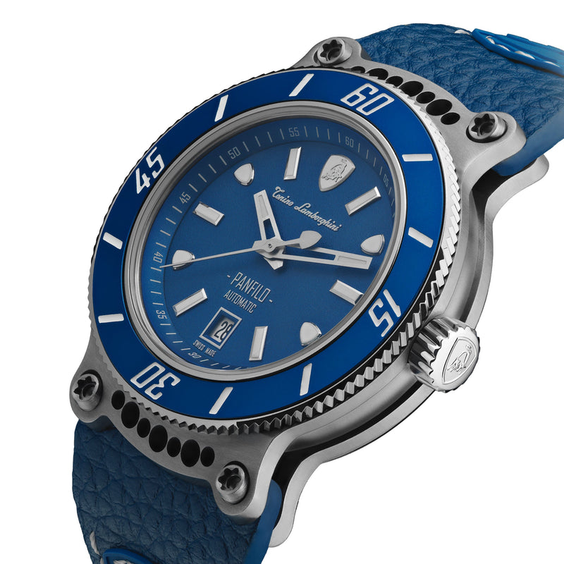 Automatic Watch - Tonino Lamborghini TLF-T03-2 Men's Blue Panfilo Watch