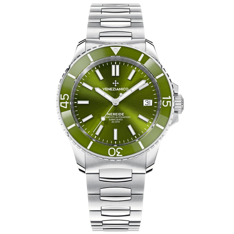 Automatic Watch - Venezianico 3121501C Nereide 39 Men's Green Watch