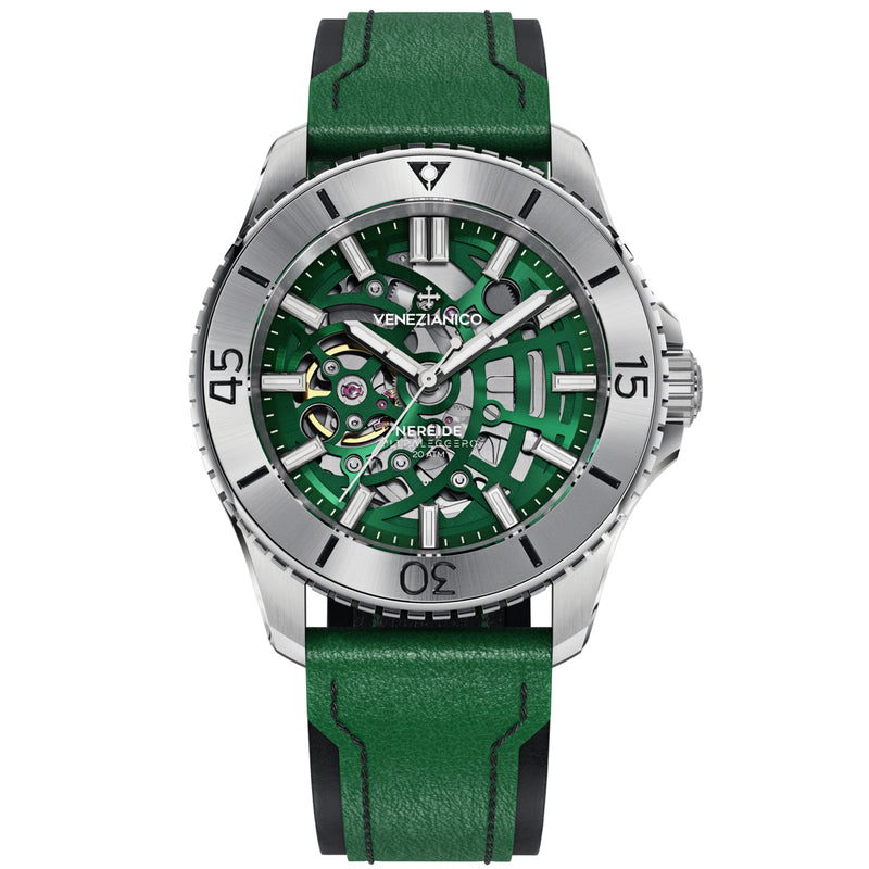 Automatic Watch - Venezianico 3921501 Nereide Ultraleggero 42 Men's Green Watch