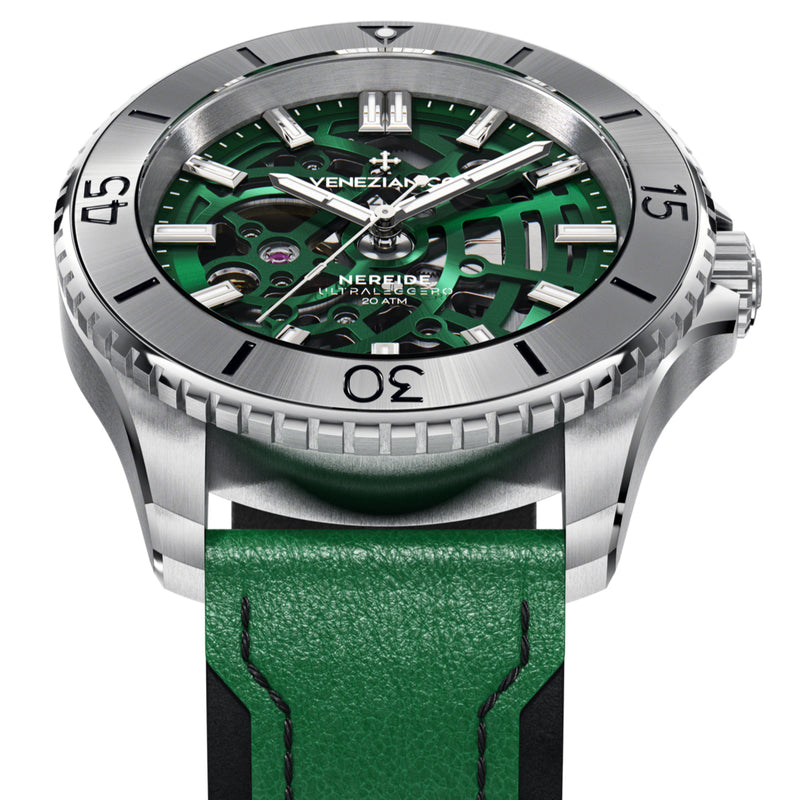 Automatic Watch - Venezianico 3921501 Nereide Ultraleggero 42 Men's Green Watch