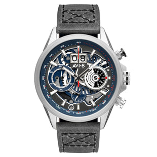 Chronograph Watch - AVI-8 Marine Grey Hawker Harrier II Chronograph Watch AV-4065-04