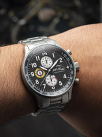 Chronograph Watch - AVI-8 Men's Black Hawker Hurricane Chronograph Watch AV-4011-22