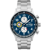 Chronograph Watch - AVI-8 Men's Black Hawker Hurricane Chronograph Watch AV-4011-33