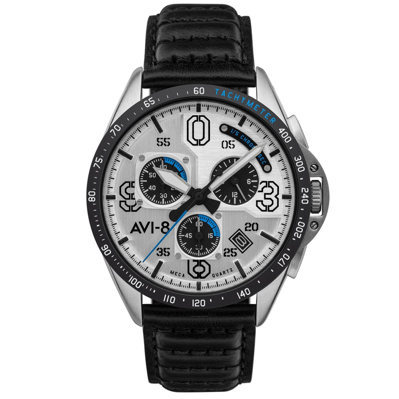 Chronograph Watch - AVI-8 Men's Black P-51 Mustang Chronograph Watch AV-4077-01