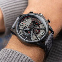 Chronograph Watch - AVI-8 Men's Stealth Black Hawker Harrier II Watch AV-4056-05