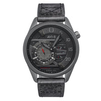 Chronograph Watch - AVI-8 Stealth Black Hawker Harrier II Chronograph Watch AV-4070-03