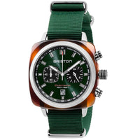 Chronograph Watch - Briston Green Clubmaster Sport Nylon Chronograph Briston Watch 17142.SA.TS.10.NBG