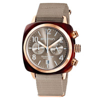 Chronograph Watch - Briston Taupe Clubmaster Classic Chronograph Watch 19140.SA.T.30.NT