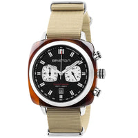 Chronograph Watch - Briston Taupe Clubmaster Sport Nylon Chronograph Briston Watch 17142.SA.TS.1.NK