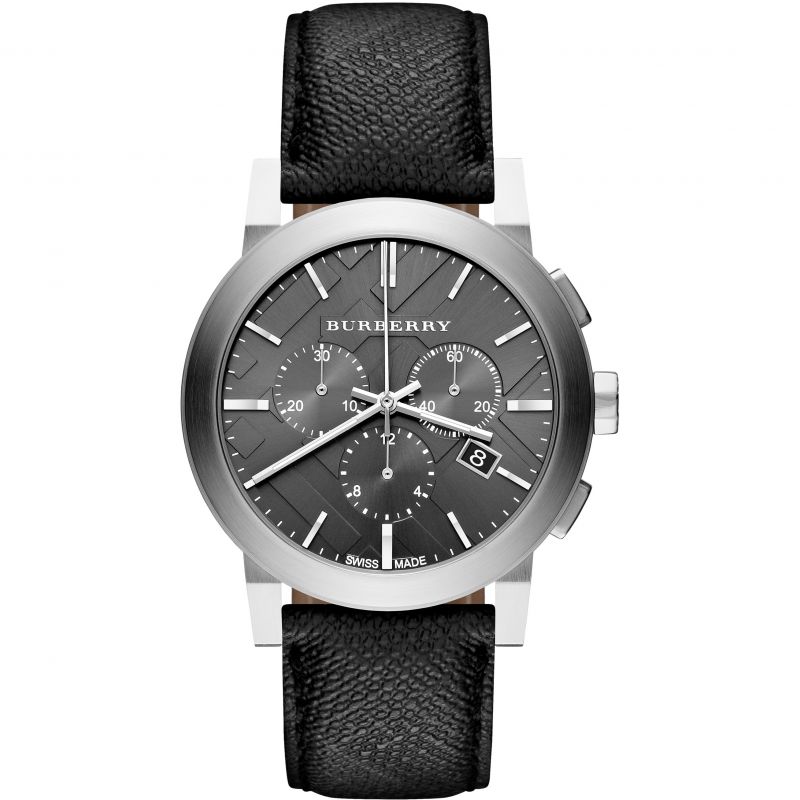 Chronograph Watch - Burberry BU9362 Men's Chronograph The City Grey Watch