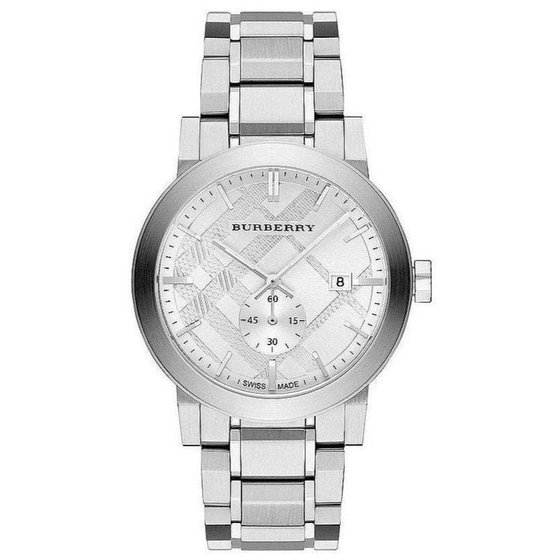 Chronograph Watch - Burberry BU9900 Men's Chronograph The City Silver Watch