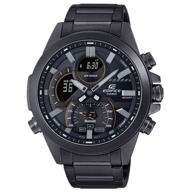 Chronograph Watch - Casio Edifice Bluetooth Chrono Men's Black Watch ECB-30DC-1AEF