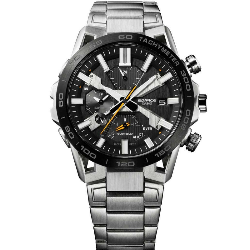 Chronograph Watch - Casio Edifice Bluetooth Chrono Men's Black Watch EQB-2000DB-1AER