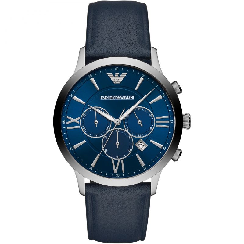 Chronograph Watch - Emporio Armani AR11226 Men's Chronograph Giovanni Blue Watch