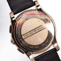 Chronograph Watch - Emporio Armani AR1701 Men's Chronograph Rose Gold PVD Watch