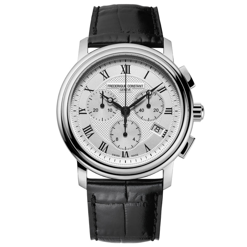 Chronograph Watch - Frederique Constant Men's Fc Classic Quartz Chrono Black Watch FC-292MC4P6