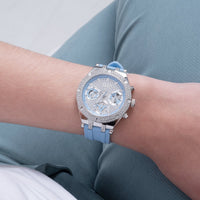 Chronograph Watch - Guess GW0407L1 Ladies Heiress Blue Watch