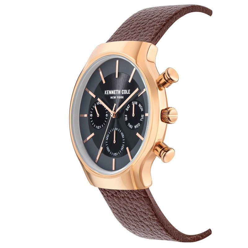 Chronograph Watch - Kenneth Cole Men's Brown Watch KC50928004