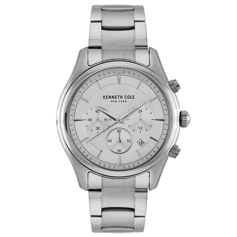 Chronograph Watch - Kenneth Cole Men's Silver Watch KC50946001