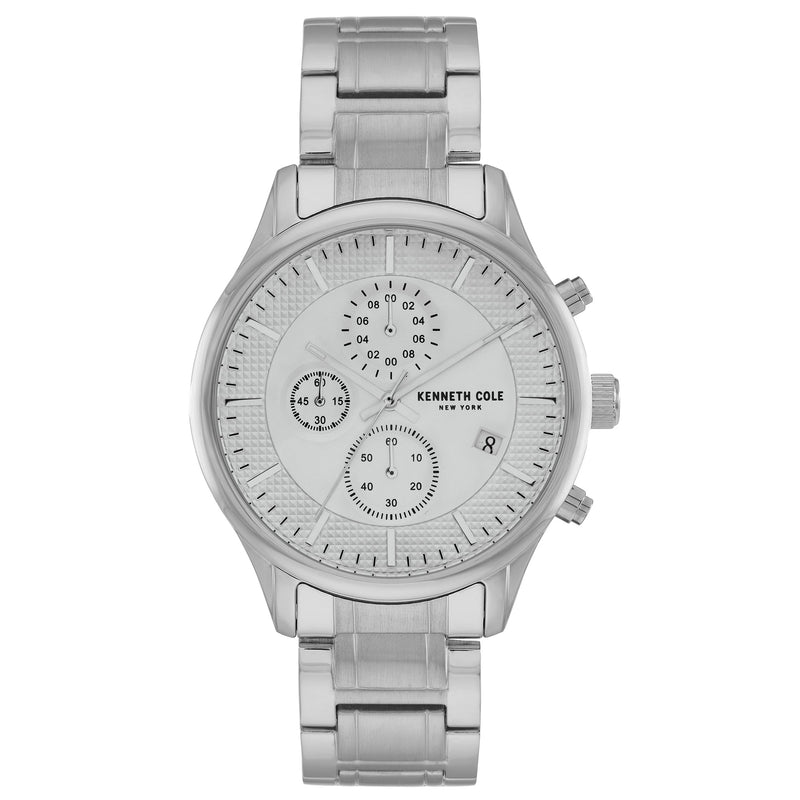 Chronograph Watch - Kenneth Cole Men's White Watch KC50956001