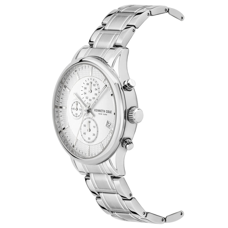 Chronograph Watch - Kenneth Cole Men's White Watch KC50956001