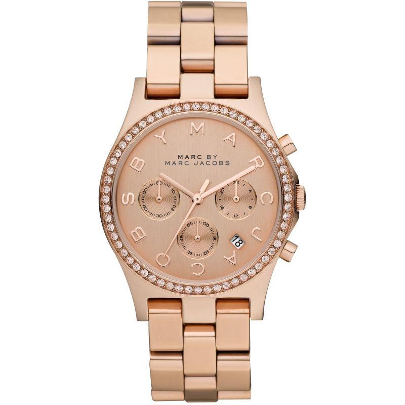 Marc jacobs henry 2025 rose gold watch